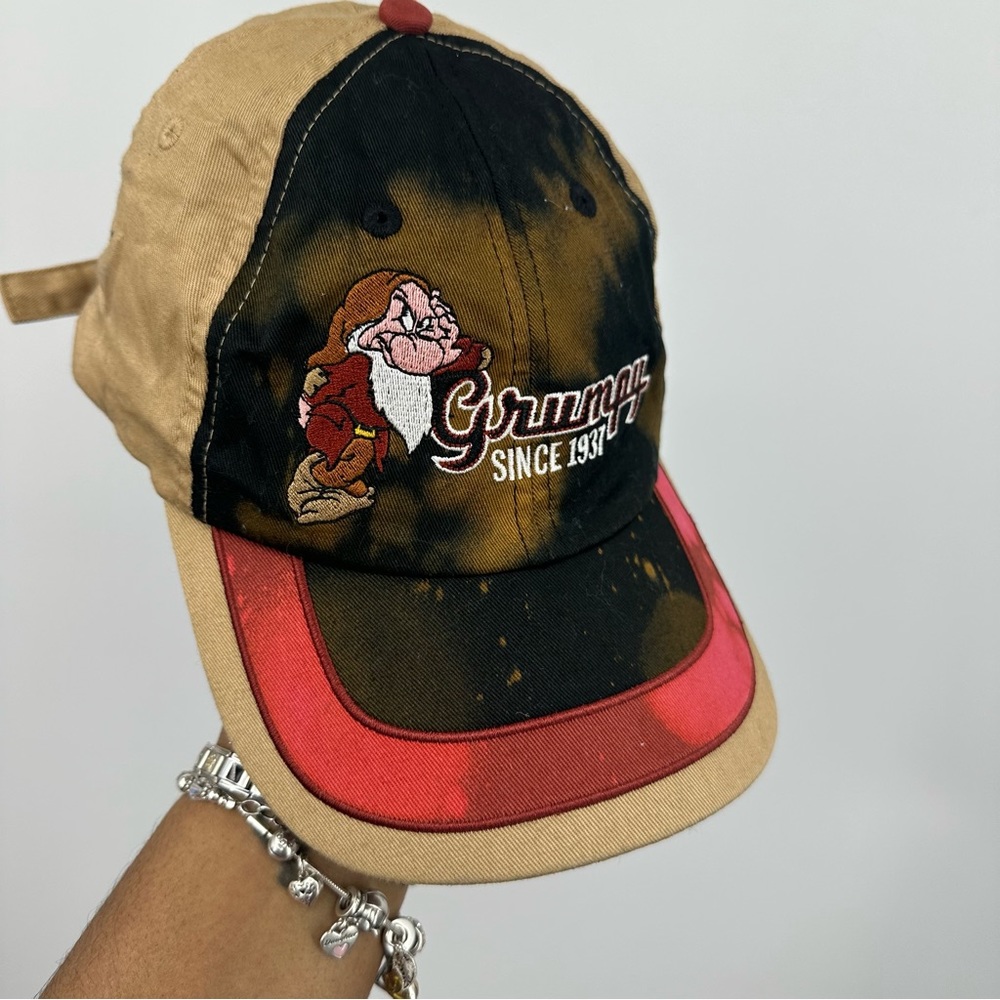 Disney Grumpy Dwarf Custom Bleach Splatter Dad Ha… - image 4
